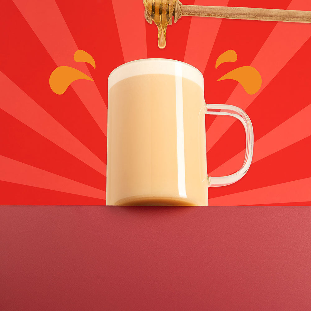  golden egg sticky chai hot tea latte 