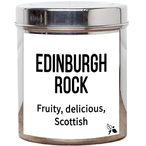 Edinburgh rock white tea