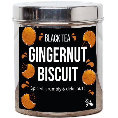 gingernut biscuit tea stylised