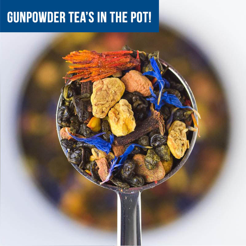Gunpowder tea's in the pot
