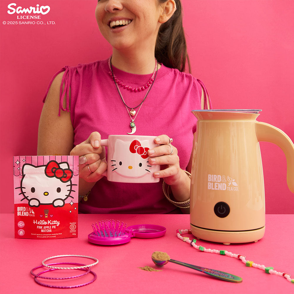 hello kitty matcha kit with whisk