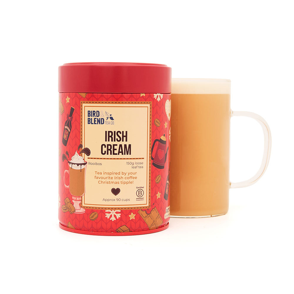 irish cream 150g christmas tea tin caddy