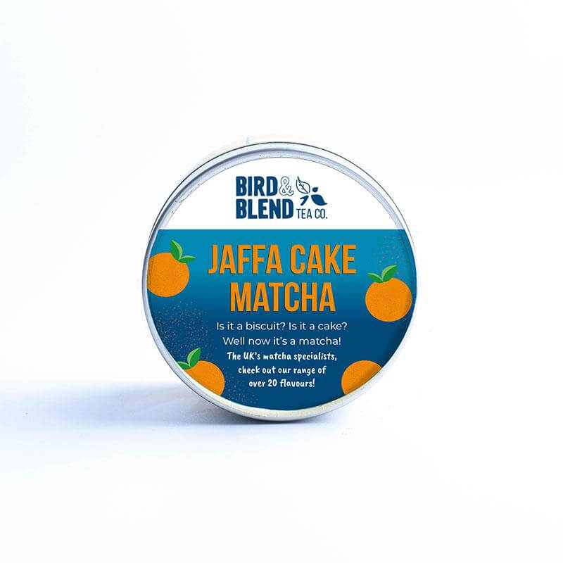 jaffa cake matcha tin