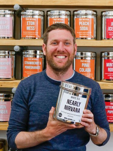 Mike Bird and Blend Tea Co founder