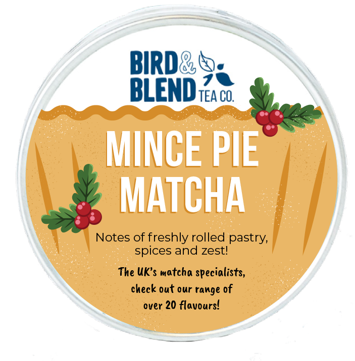 mince pie matcha tea