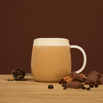 mocha chai flavour focus hot drink