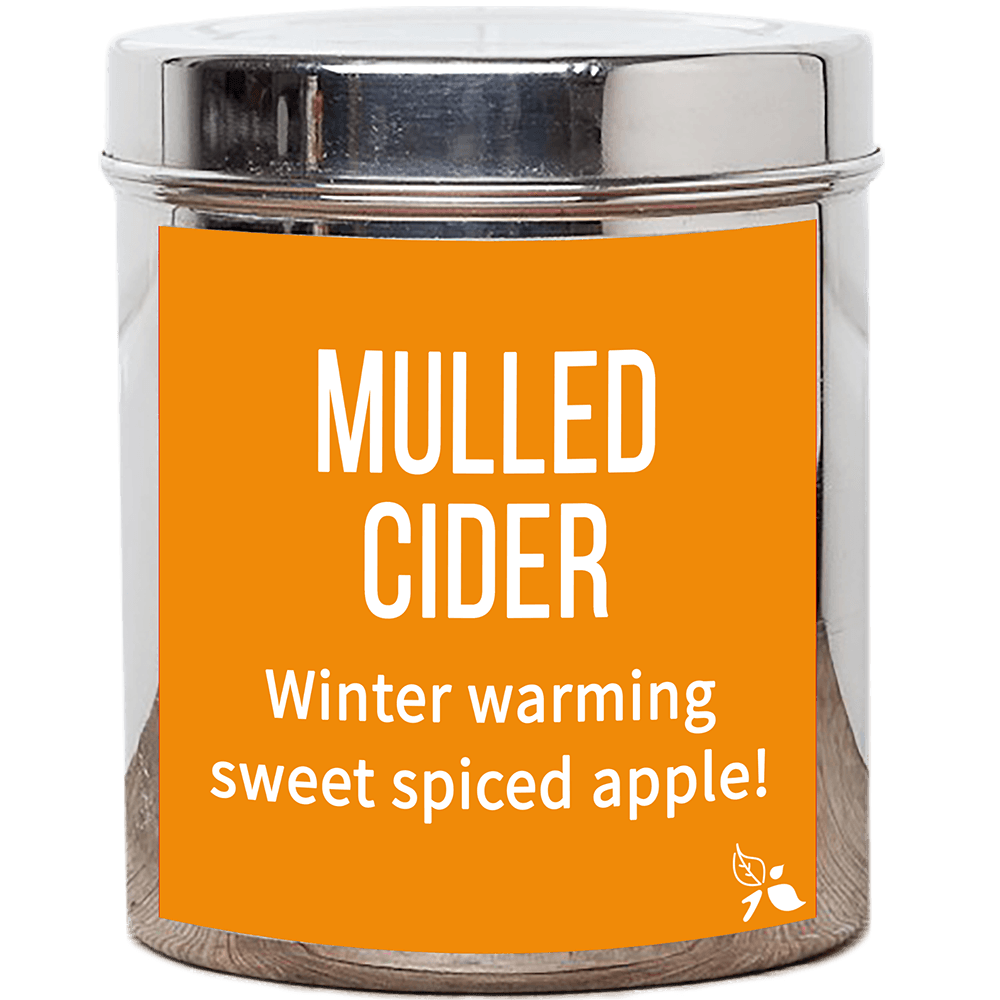 mulled cider tea custom tea tin