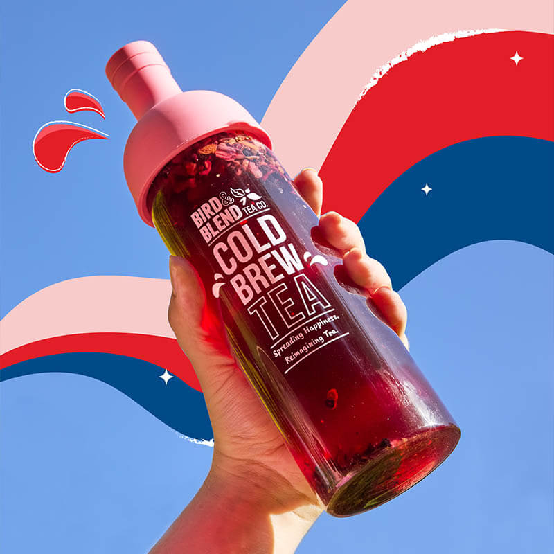 Pink Cold Tea Delivery | Bird & Blend Tea Co.