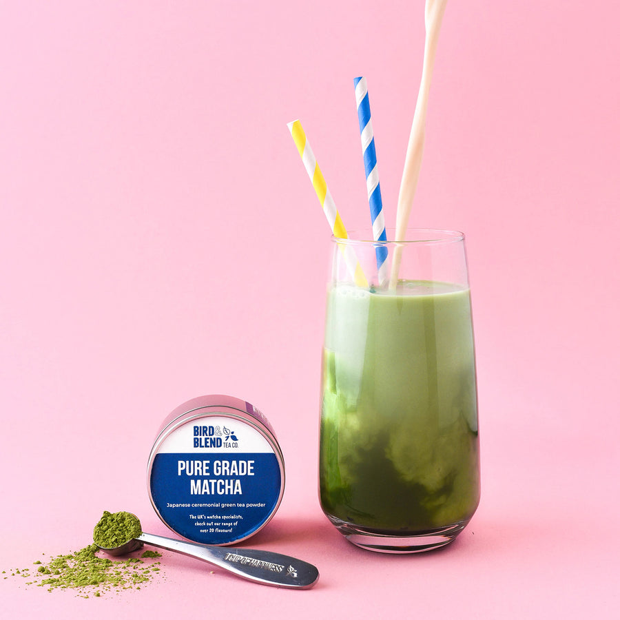pure matcha iced drink