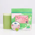 raspberry ripple matcha tea tin and pouch