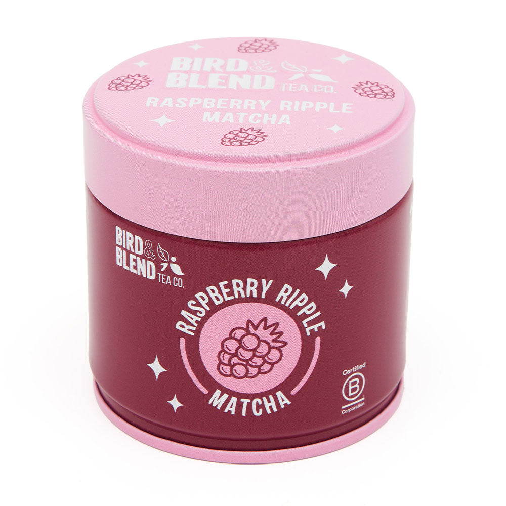 raspberry ripple matcha zoomed