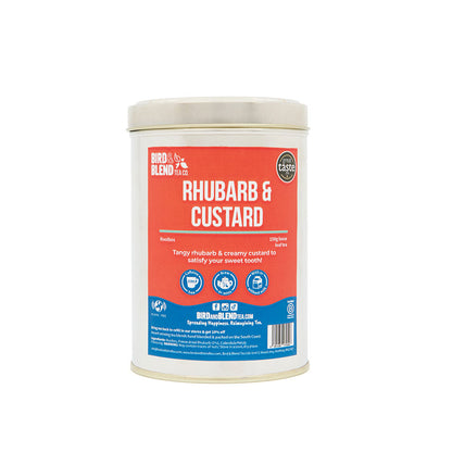 rhubarb and custard 150g silver tin
