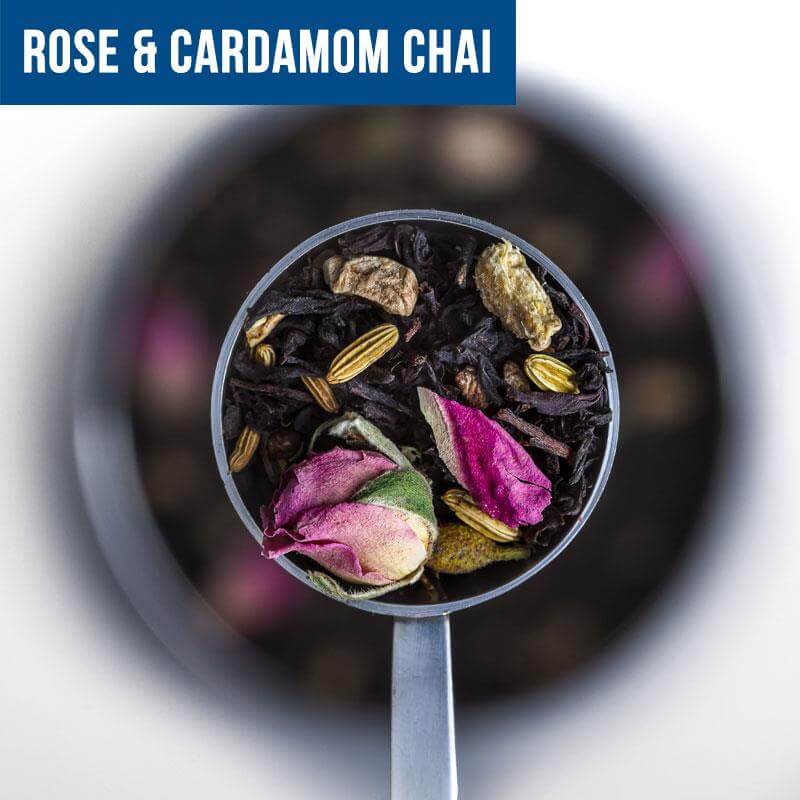 rose and cardamom chai tea