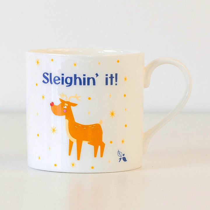 sleighin it mug