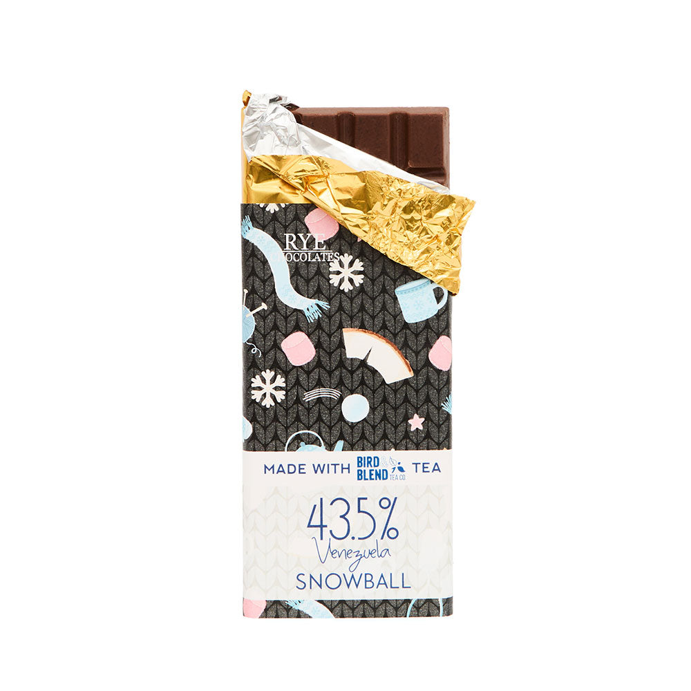 snowball chocolate bar unwrapped