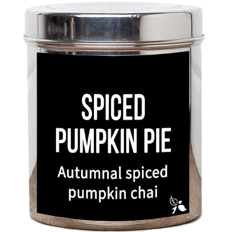 Spiced Pumpkin pie chai custom tea tin