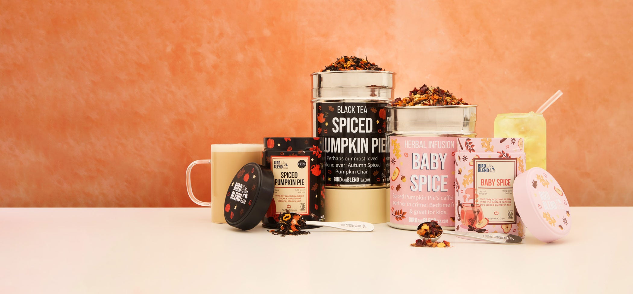 spiced pumpkin pie tea with baby spice tea
