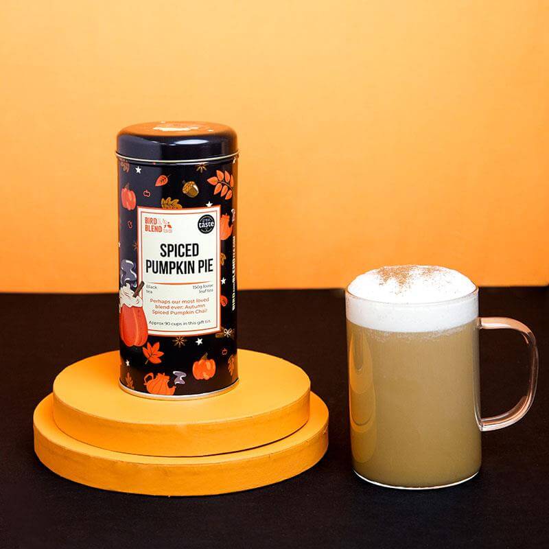 spiced pumpkin pie chai latte