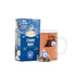starry night tea bag gift parcel with hot tea and tea bag