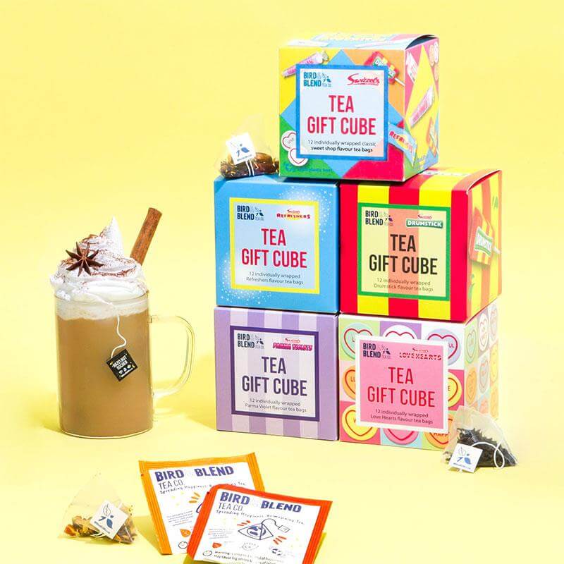 swizzels tea gift cube range and tea latte