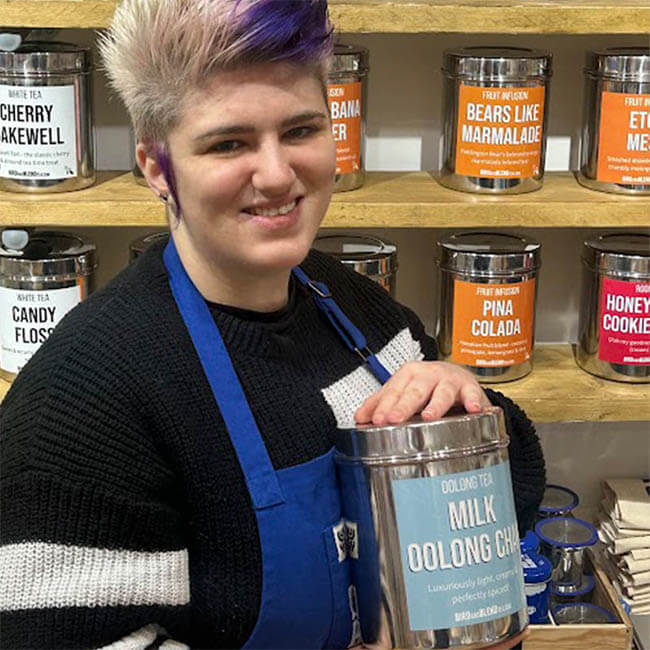 Bird and Blend Tea Co. Edinburgh shop manager