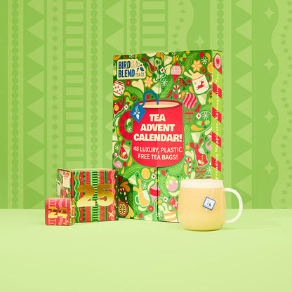 tea advent calendar &amp; hot tea latte &amp; day 25 tea bag cube