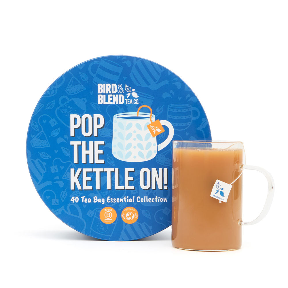 tea drum christmas gifting with hot tea