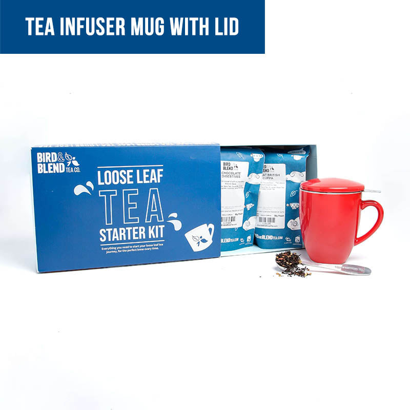Tea infuser mug loose leaf tea starter kit