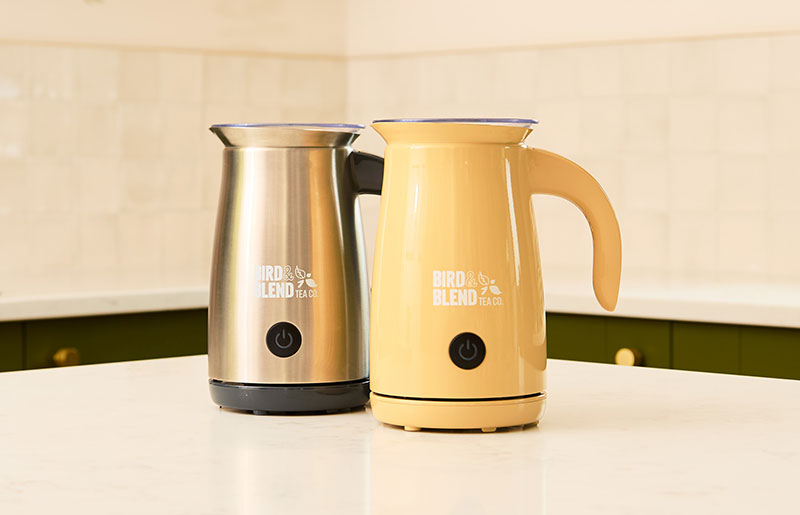 bamboo and stainless steal matcha latte magic whisk