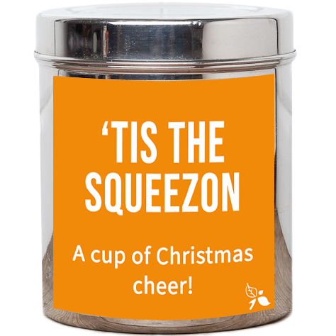 tis the squeezon tea tin