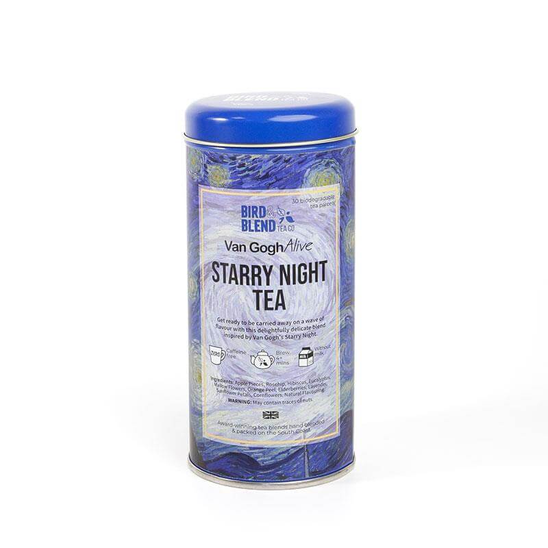 van gosh alive starry night tea tin