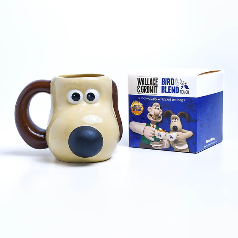 Wallace and Gromit tea cube and mug