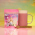 Wicked perfectly pink Glinda matcha tea latte