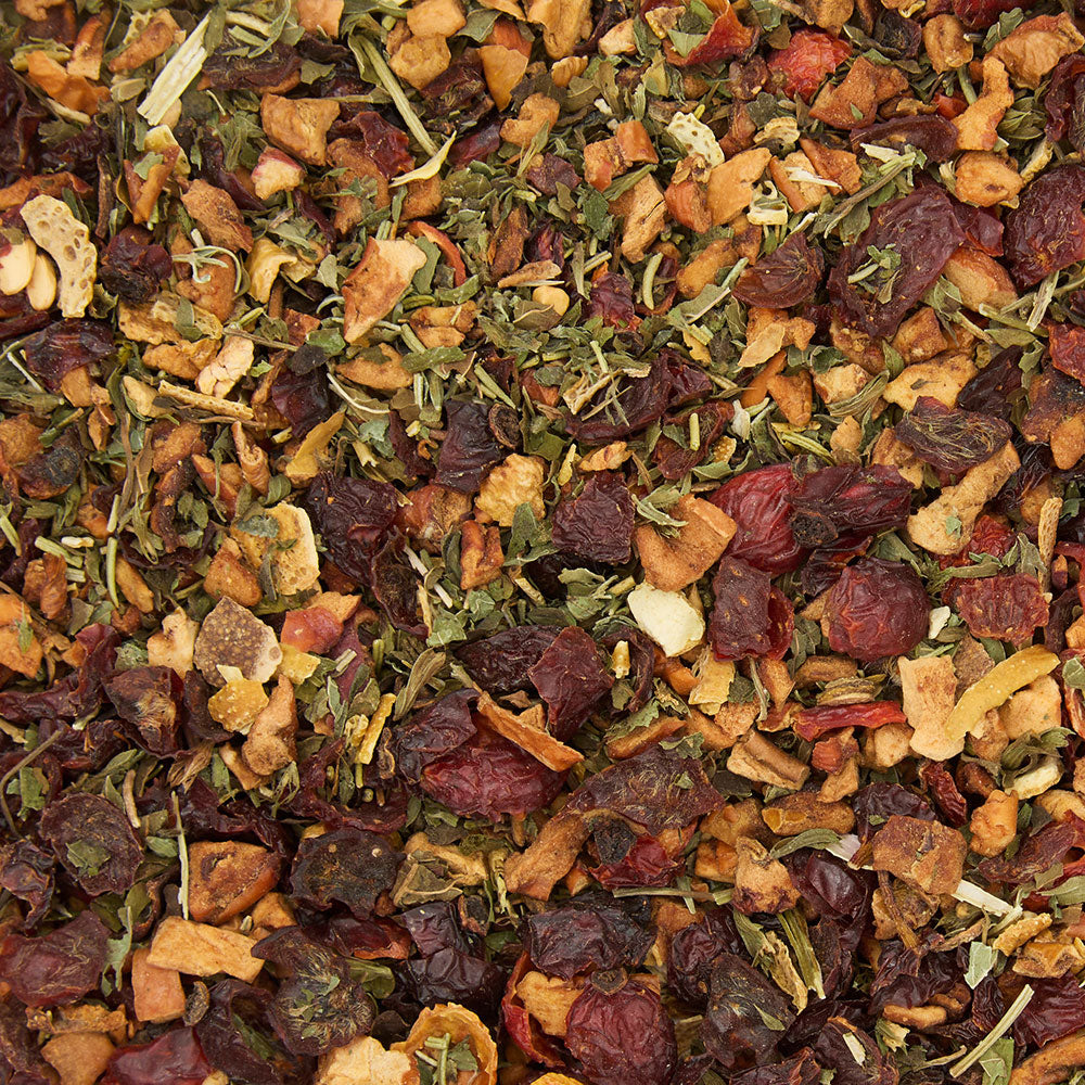 wisdom of the highland loose leaf tea flatflay