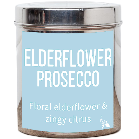 elderflower prosecco oolong tea tin