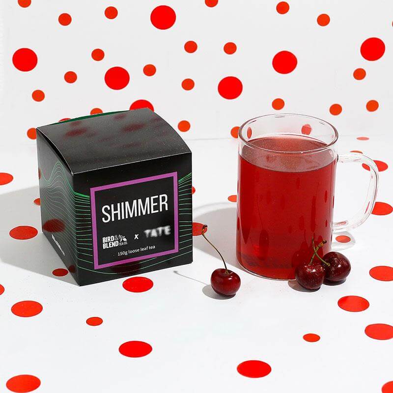 Simmar Gold Tea Shimmer Tea | Yayoi Kusama Tate Modern | Bird & Blend Tea Co.