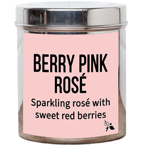 berry pink rose loose leaf herbal tea