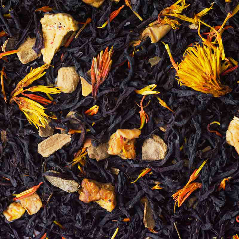 bonfire toffee black loose leaf tea