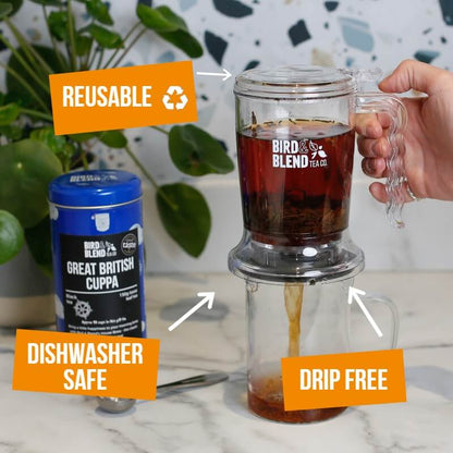 Brewdini loose leaf tea drip free infuser