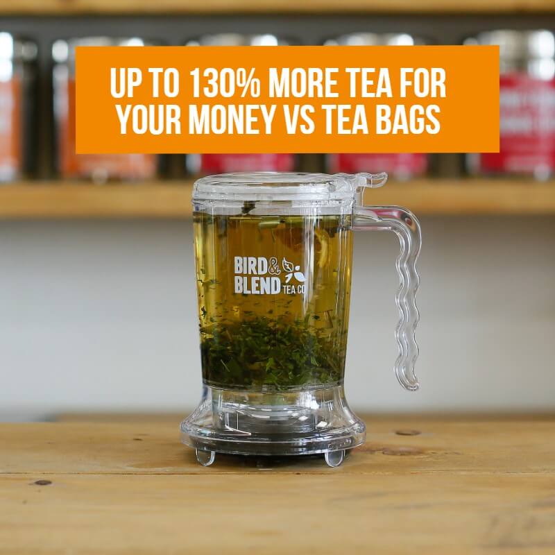 Brewdini loose leaf tea infuser for tea leafs