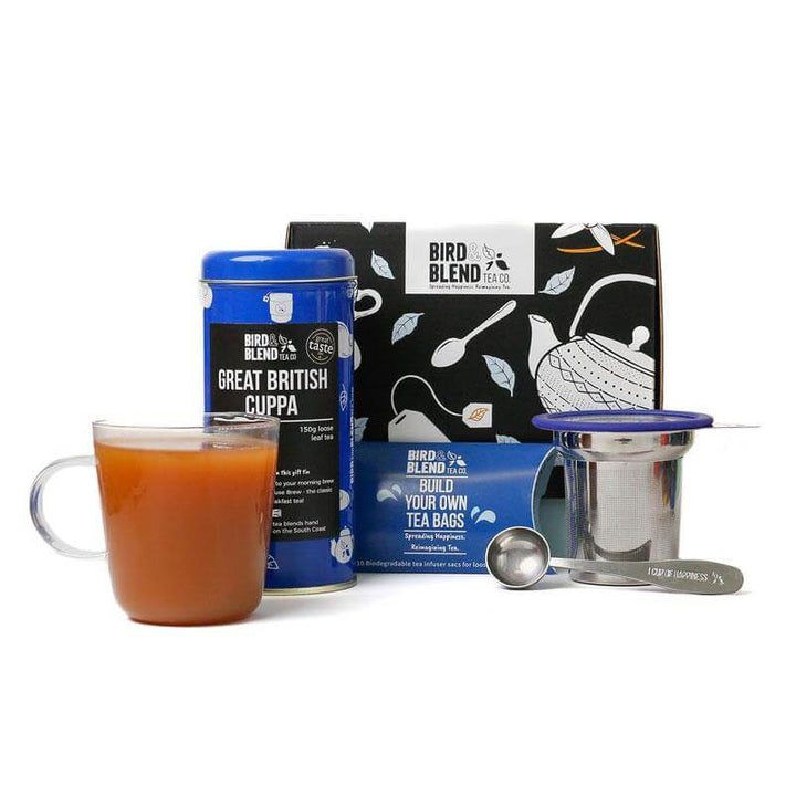 premium great British cuppa tea caddy gift set