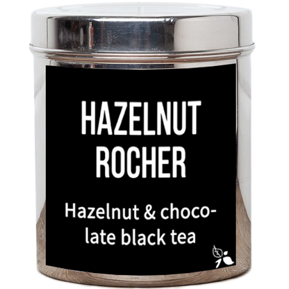 hazelnut rocher loose leaf tea tin