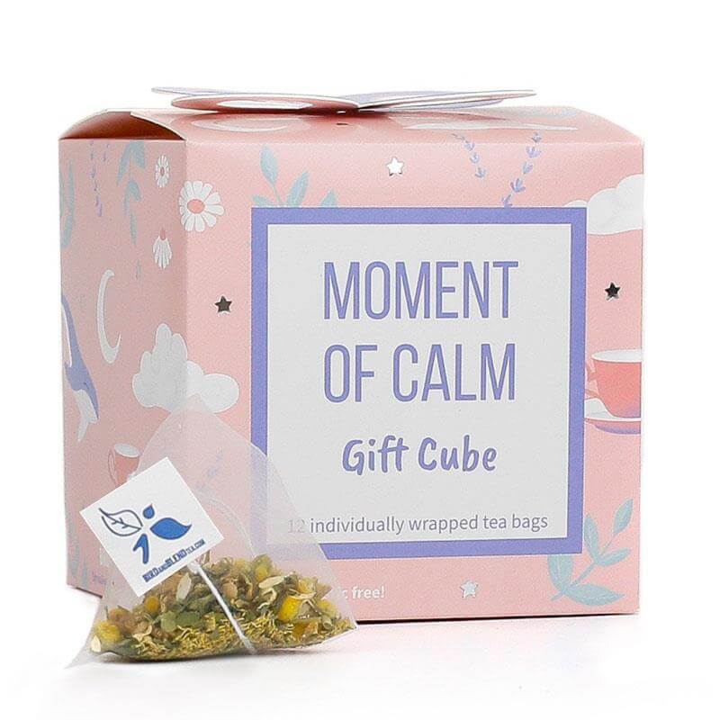 herbal tea bag moment of calm gift cube