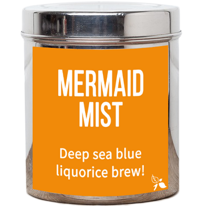 mermaid mist tea tin
