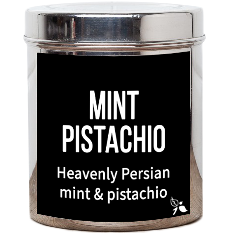 mint pistachio loose leaf black tea