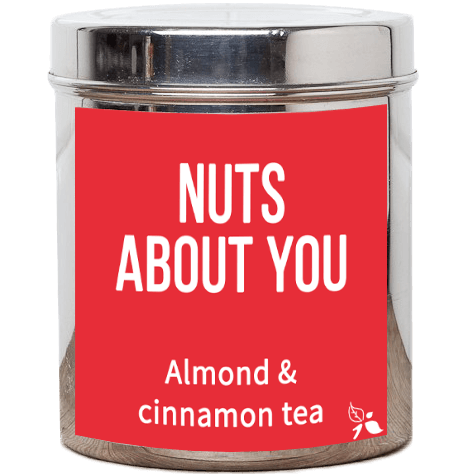 nuts about you loose leaf tea tin