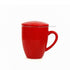 red tea infuser mug with lid