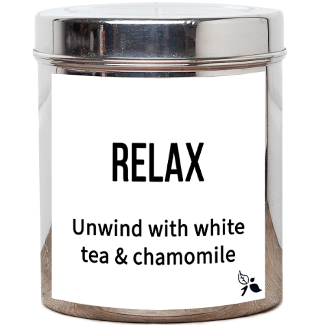 relax loose leaf white tea