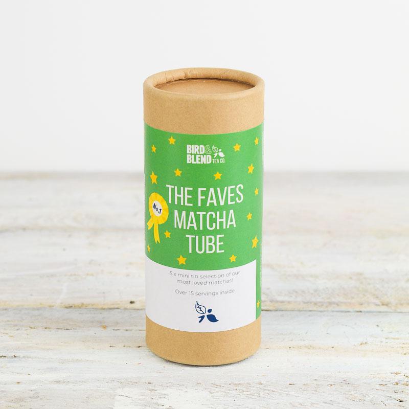 The faves matcha green tea powder sampler tube