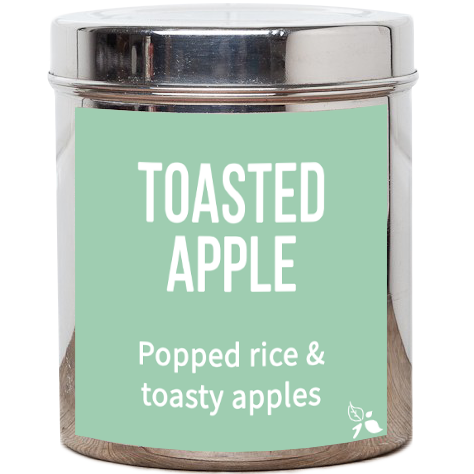 toasted apple loose leaf tea tin
